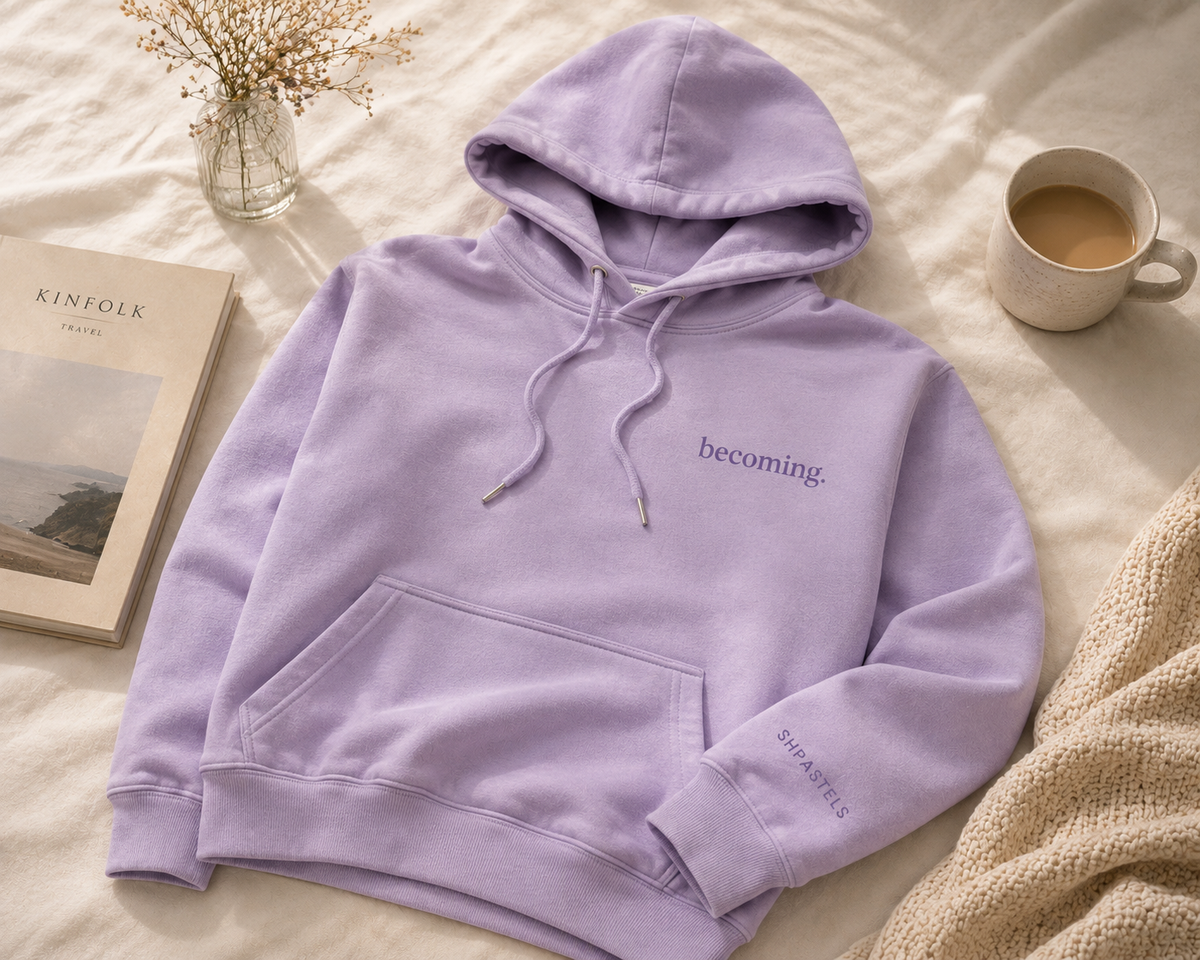 The Becoming Hoodie — Lavender Fog