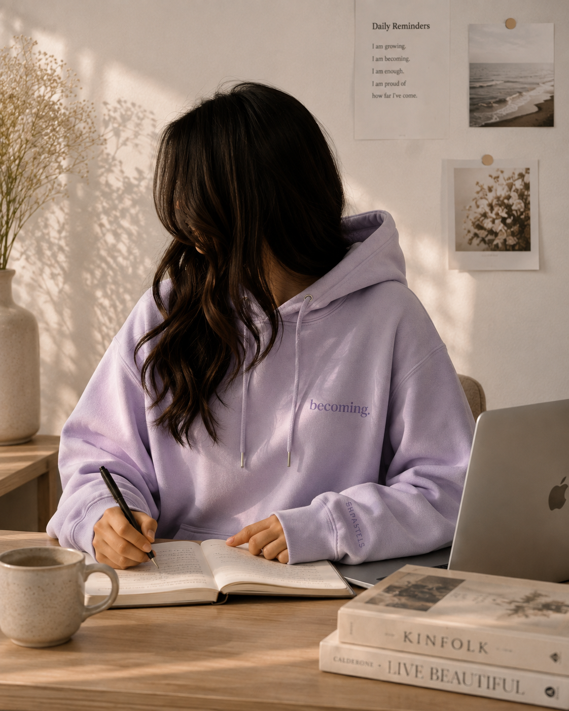 The Becoming Hoodie — Lavender Fog