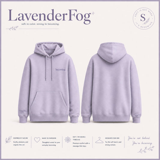 The Becoming Hoodie — Lavender Fog