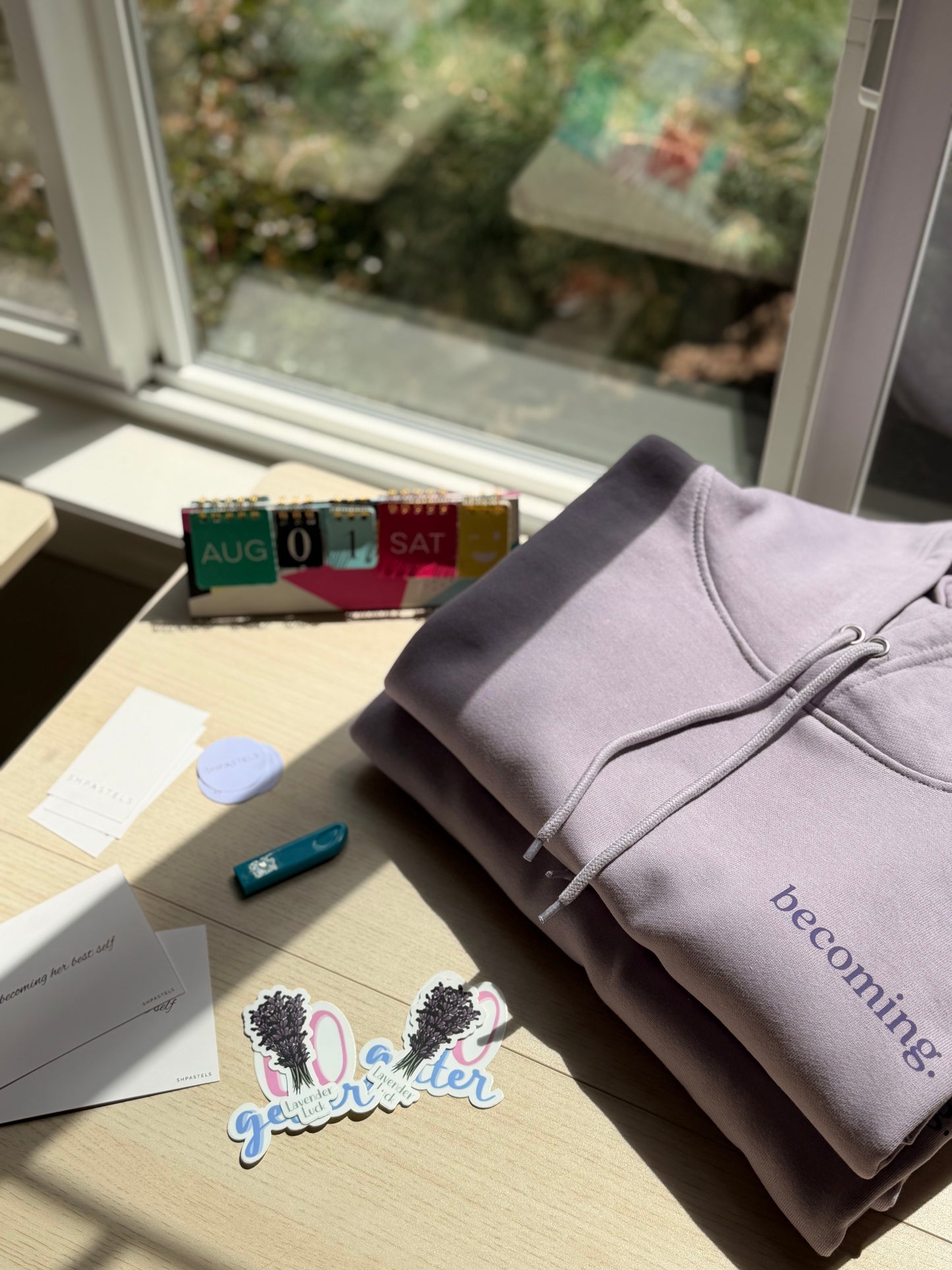 The Becoming Hoodie — Lavender Fog
